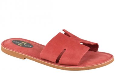 Σανδάλια γυναικεία | Δερμάτινα | Υφαντίδης | 123190 |Κόκκινο - Υφαντίδης - 